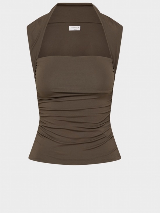 Aritzia Tops - Aritzia Contour Olive-Brown Top